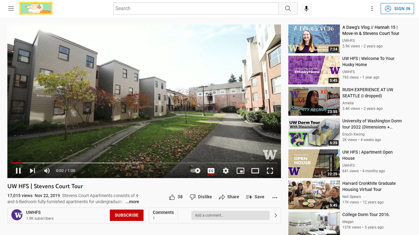 UW HFS | Stevens Court Tour - YouTube